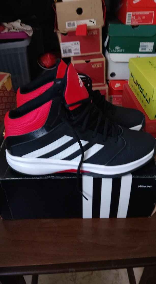 Siyah-Kırmızı Bağcıklı Basketbol Ayakkabısı - Görsel 2