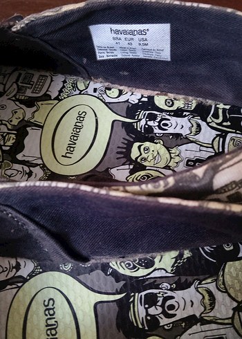 Gri Baskılı Erkek Espadril Ayakkabı Havanianas - Görsel 5