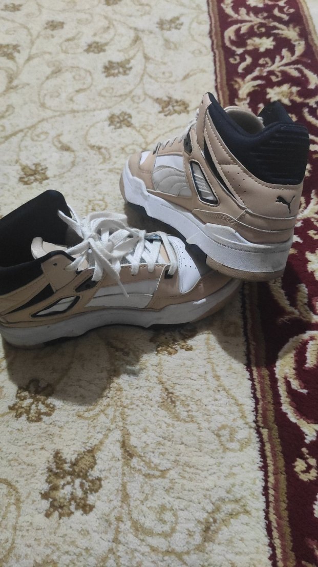 Dantel Detaylı Beyaz Yılan Desenli Spor Ayakkabı - Görsel 2