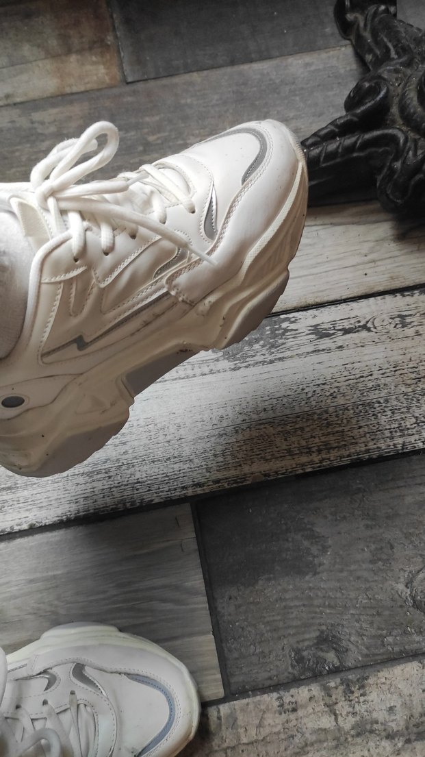 Kadın Beyaz Platform Spor Ayakkabı - Görsel 2