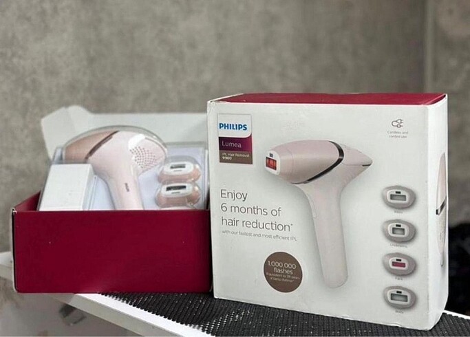 Philips Lumea 4 başlıklı bir milyon atişli lazer epilasyon cihaz