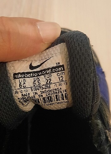 22 Beden lacivert Renk Orjinal Nike bot 22 