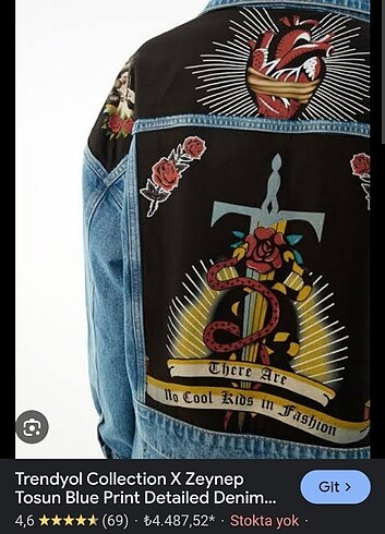l Beden zeynep tosun tasarim denim ceket
