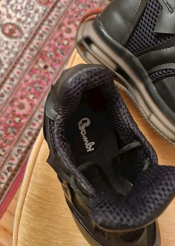 Siyah Dolgu Topuklu Bağcıklı Kadın Spor Ayakkabı - Görsel 3