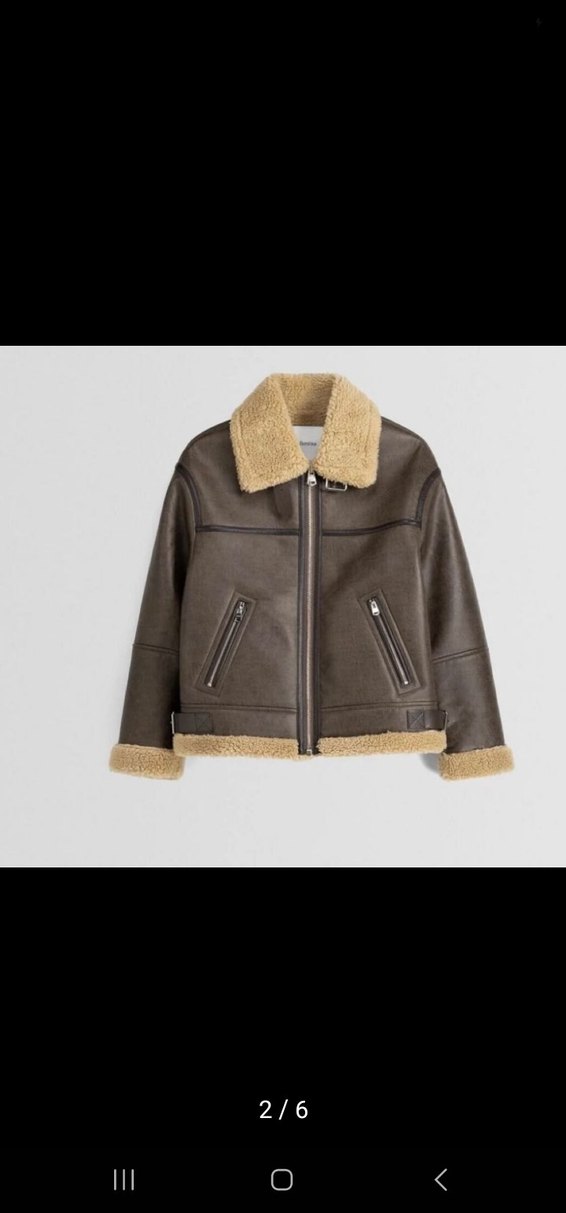 bershka Kürklü Deri Kadın Ceket - Görsel 3