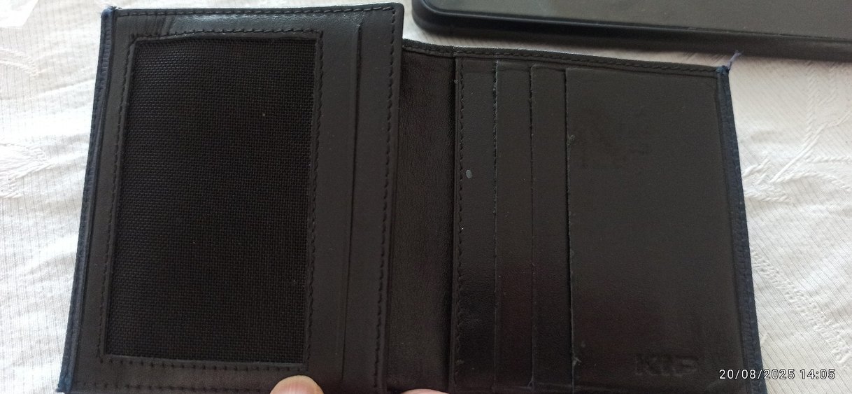 Lacivert Yılan Derisi Desenli Erkek Cüzdanı - Görsel 2