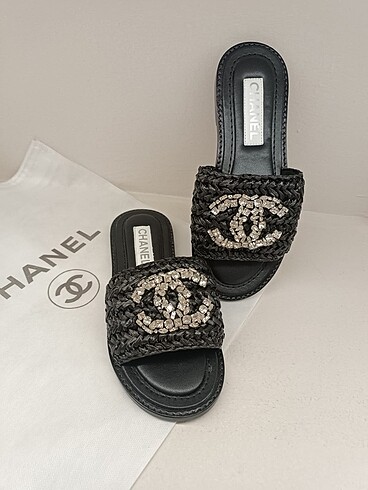 Chanel hasır terlik