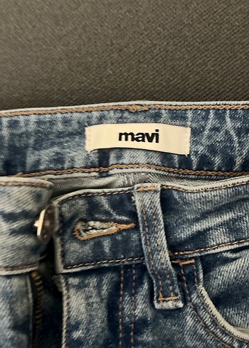 Mavi Düz Kesim Midi Boy Kadın Kot Pantolon