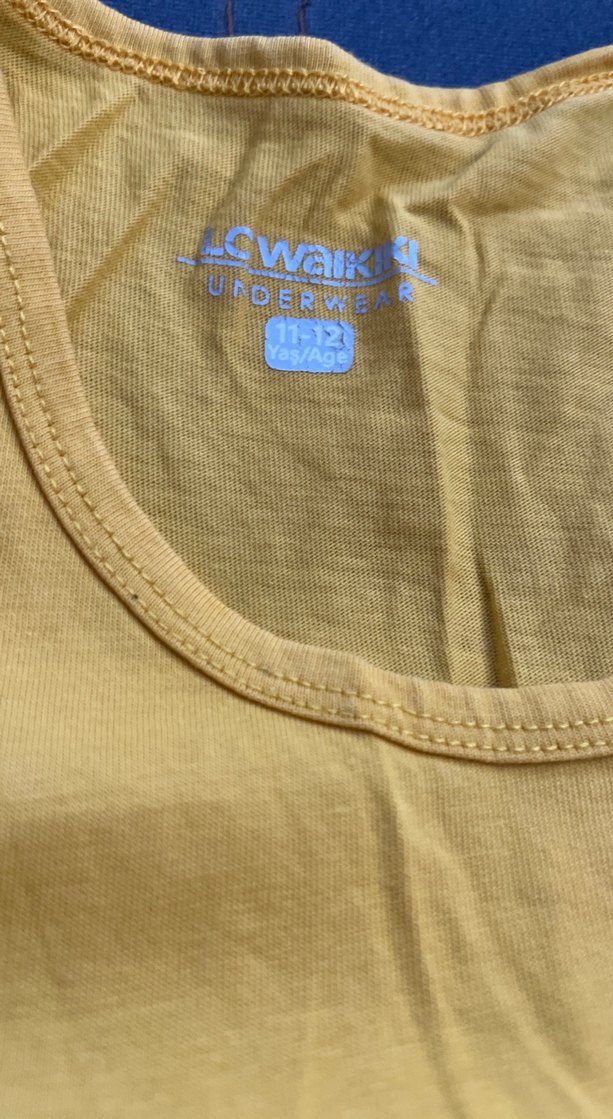 Parlak Sarı Çocuk Atlet - Görsel 2