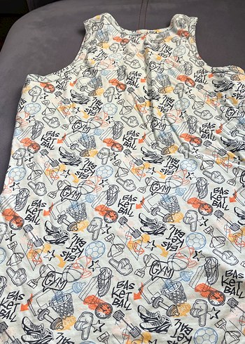 Çok Renkli Baskılı Erkek Çocuk Atlet - Görsel 3