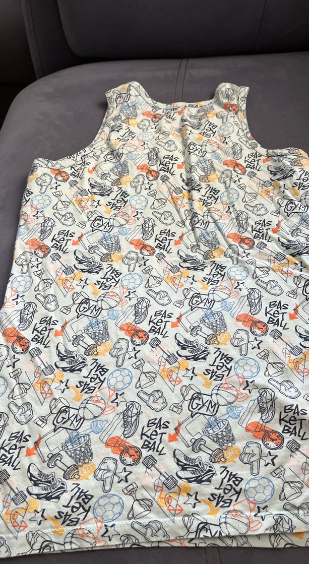 Çok Renkli Baskılı Erkek Çocuk Atlet - Görsel 3