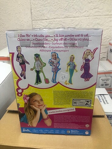  Beden Barbie Exclusive I Can Be Playset - Snowboarder Set