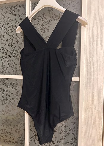 Siyah kadife doku Kadın Mayo #penti - Görsel 4