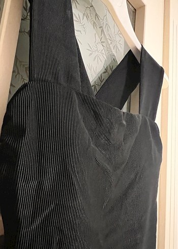 Siyah kadife doku Kadın Mayo #penti - Görsel 3