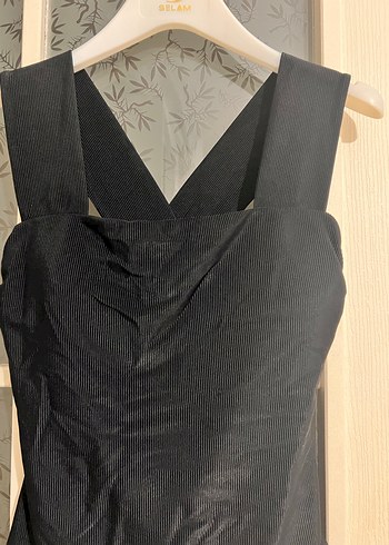 Siyah kadife doku Kadın Mayo #penti - Görsel 2