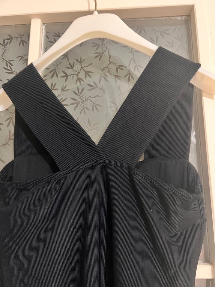 Siyah kadife doku Kadın Mayo #penti - Görsel 5