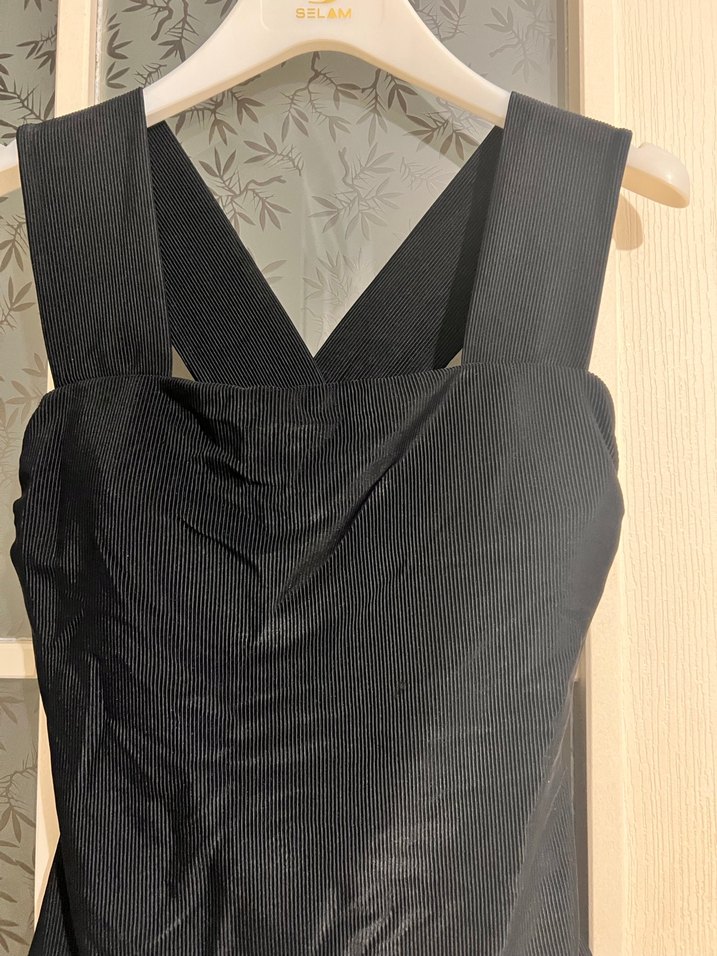 Siyah kadife doku Kadın Mayo #penti - Görsel 2