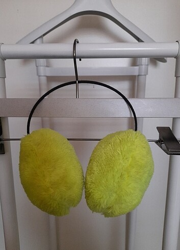 Next Peluş Kışlık Kulaklık - Neon Sarı