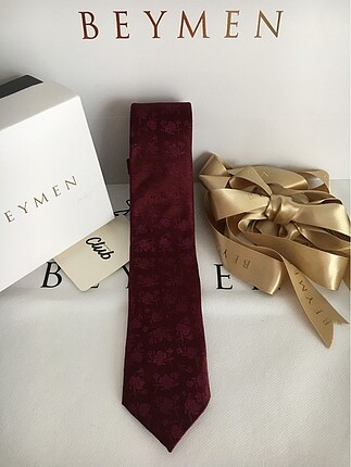 BEYMEN CLUB BORDO ÇİÇEKLİ KRAVAT