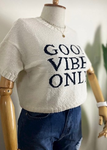 Rahat Kesim Beyaz Kadın Kazak - Görsel 2