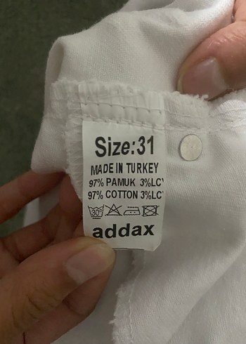 Beyaz Mini Kot Etek