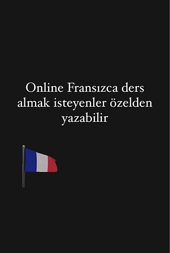 Fransızca online ders