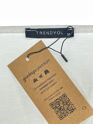 38 Beden beyaz Renk Trendyol & Milla Mini Üst %70 İndirimli.