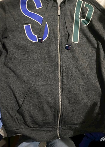 Polo marka Gri Fermuarlı Sweatshirt - Görsel 2