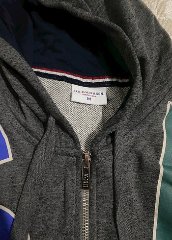 Polo marka Gri Fermuarlı Sweatshirt - Görsel 5