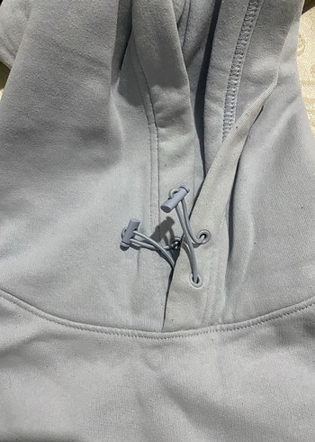 Gri NASA Kapüşonlu Fermuarlı Sweatshirt - Görsel 4