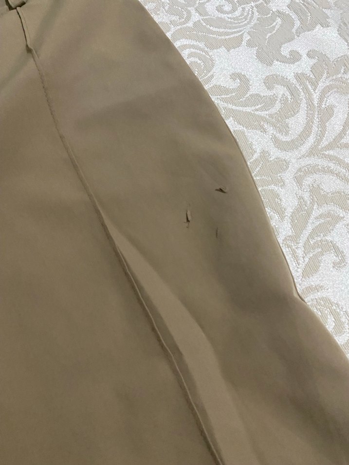 Bej Regular Fit Midi Kumaş Kadın Pantolon - Görsel 2