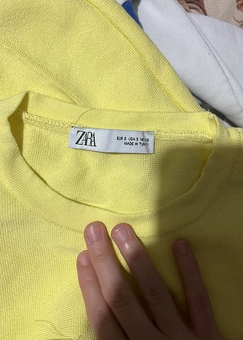 Sarı Mini Pilili Straplez Elbise - Görsel 4