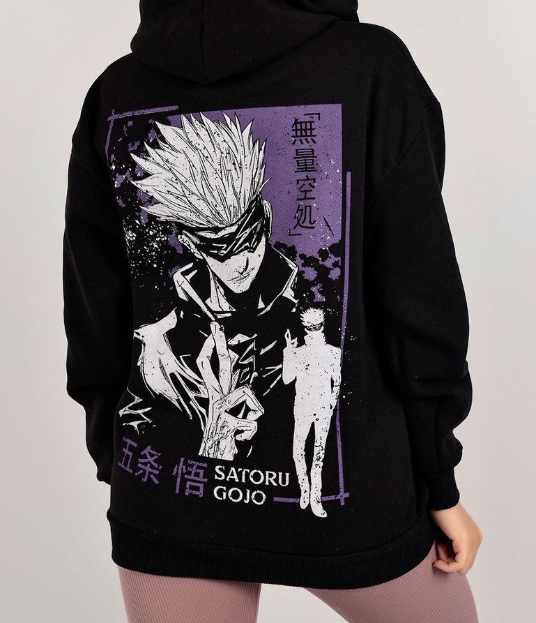 Mor Baskılı Uzun Kollu Kadın Sweatshirt - Görsel 2