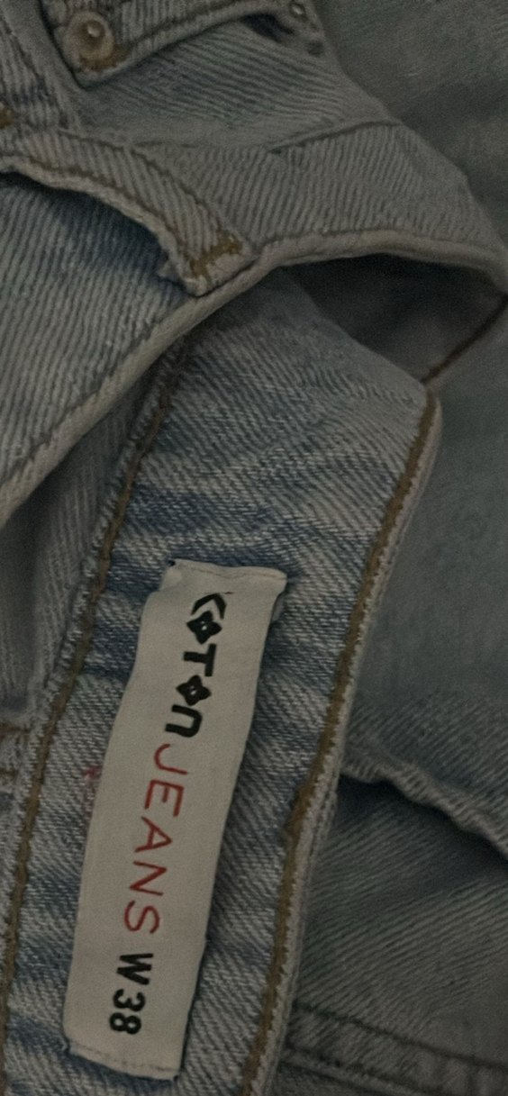 Kadın Açık Mavi Rahat Kesim Mini Denim Şort - Görsel 4