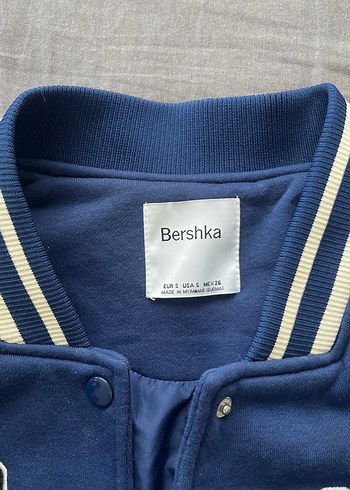 s Beden Mavi Düğmeli Street Wear Ceket