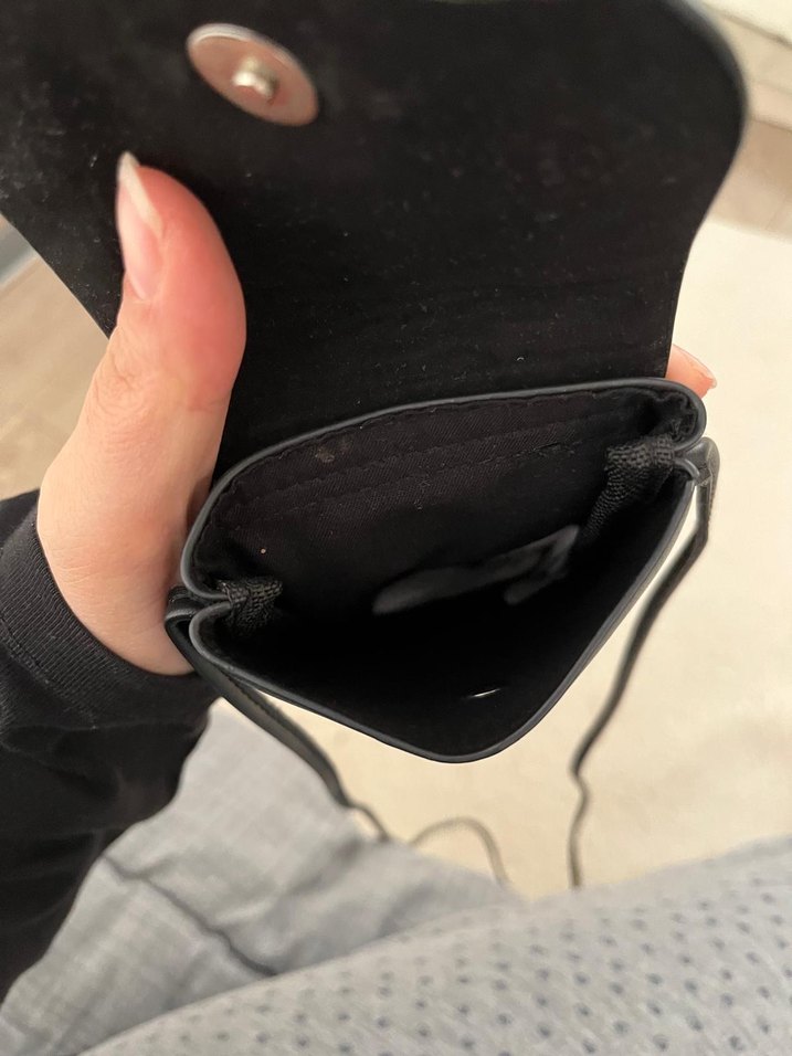 Kadın Siyah Deri Bel Çantası - Görsel 5