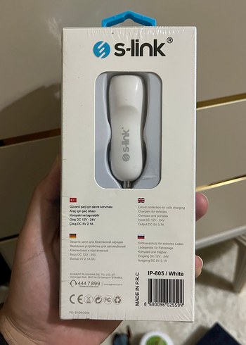 S-link 2 USB Araç Şarj Cihazı 2.1A Beyaz - Görsel 2