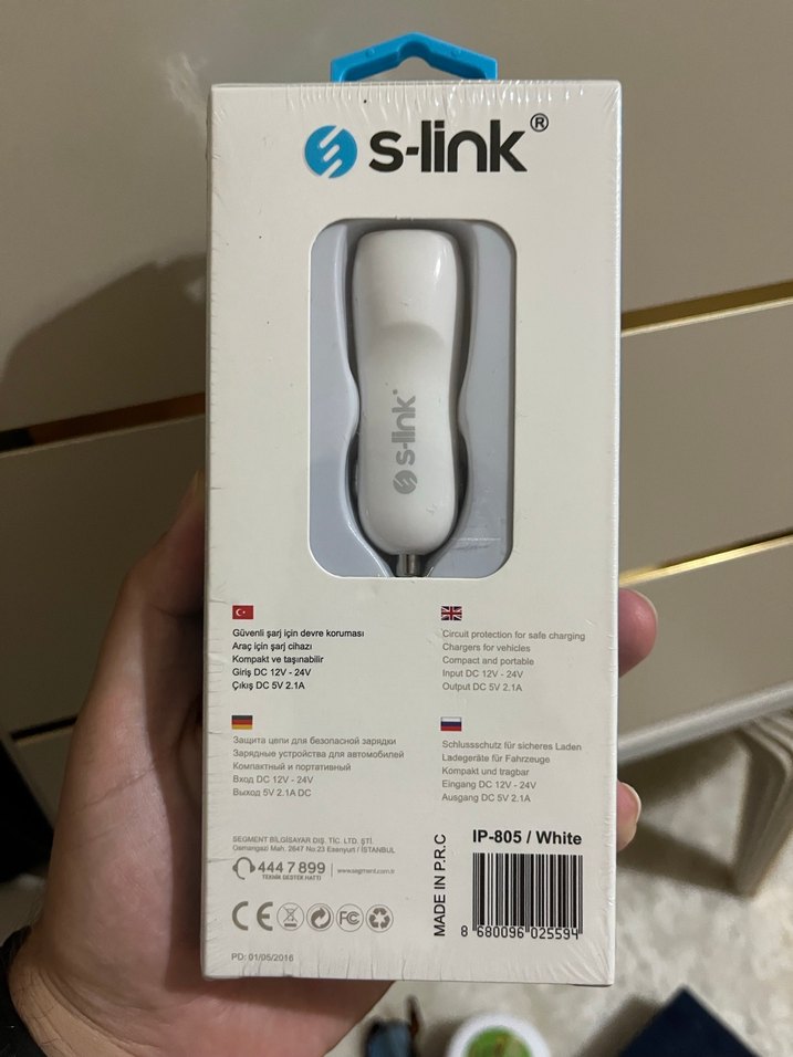 S-link 2 USB Araç Şarj Cihazı 2.1A Beyaz - Görsel 2