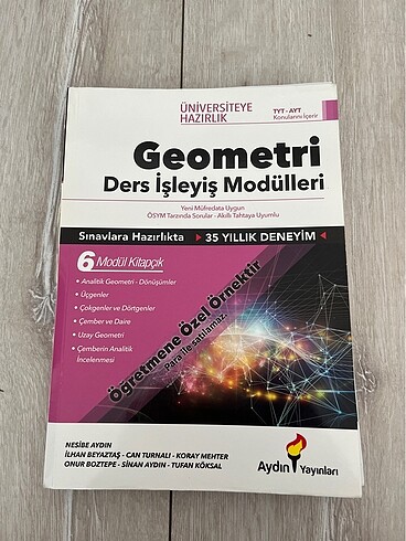 AYDIN GEOMETRİ DERS İŞLEYİŞ MODÜLÜ