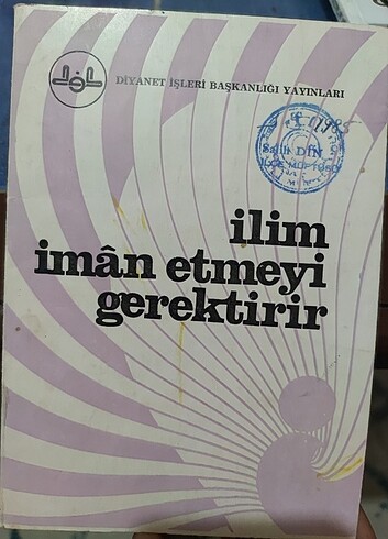 1985 Diyanet basımı ilim kitabı