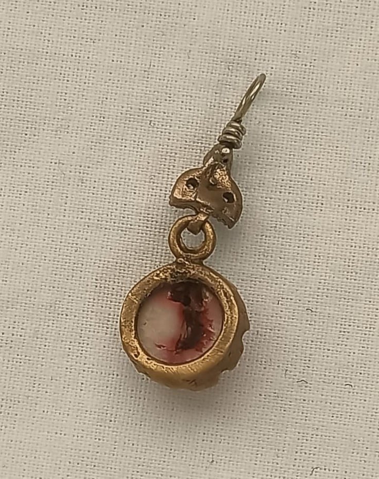 Mercan taşlı kolye ucu - Görsel 2