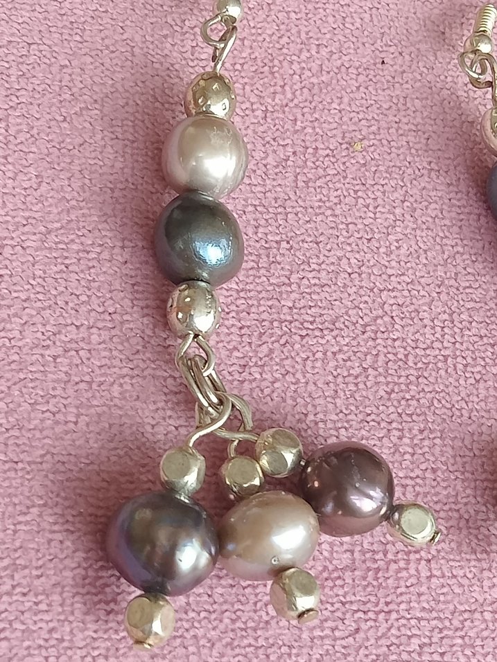 İnci taşlı küpe - Görsel 3