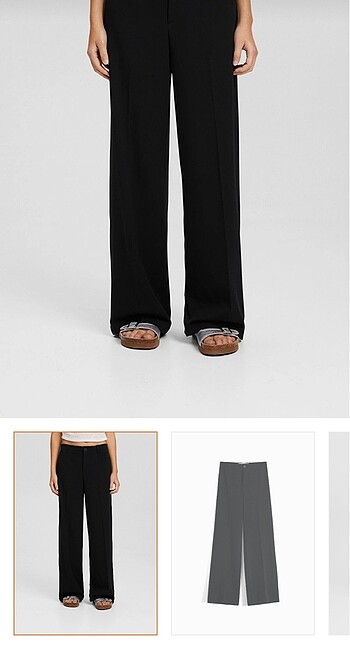 Bershka özel dikim geniş paça pantolon