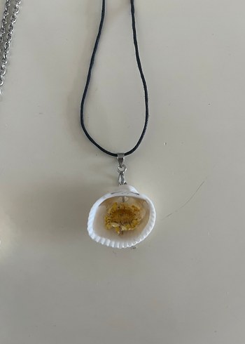 3 adet Epoksi deniz kabuğu Kolye - Görsel 6