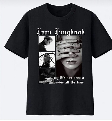 BTS jeon jungkook My life unisex tişört