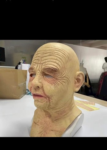Yaşlı Adam Silikon Maske - Görsel 3