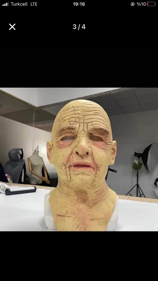 Yaşlı Adam Silikon Maske - Görsel 2