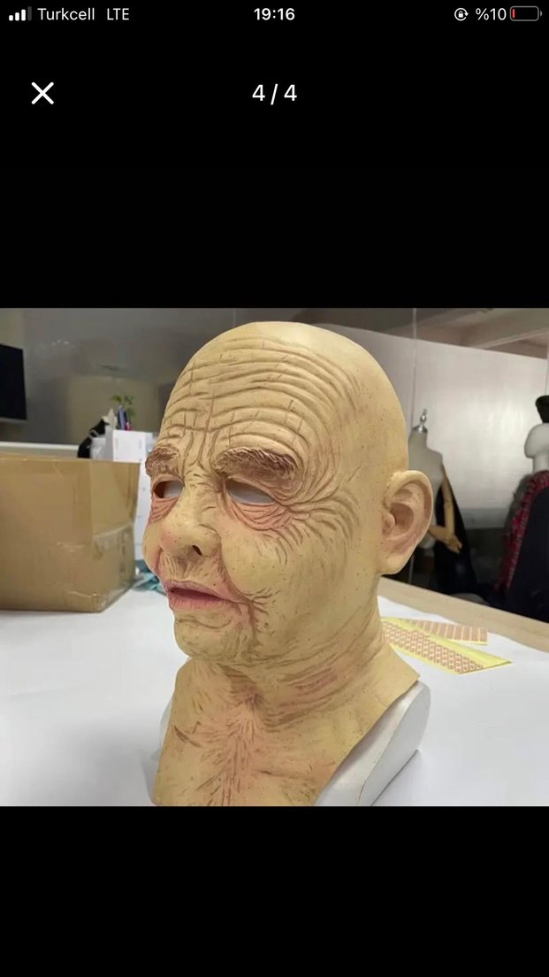 Yaşlı Adam Silikon Maske - Görsel 3
