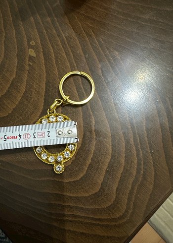 Pullu Altın Renkli Bohem Kadın Anahtarlık - Görsel 2