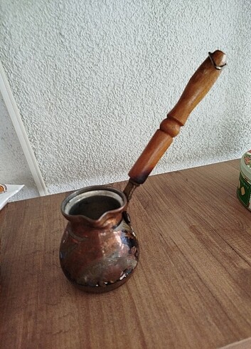 Bakır cezve ve ayran tasları - Görsel 5